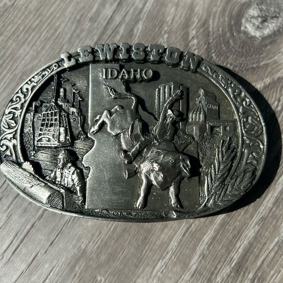 Lewiston western Idaho numbered belt buckle - Picture 1 of 4